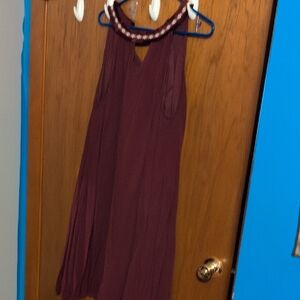 Charlotte Russe Burgundy Midi Dress